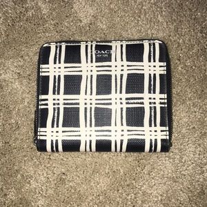Coach Black and White Wallet